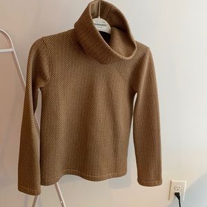 Long Sleeve Funnel-Neck Pullover